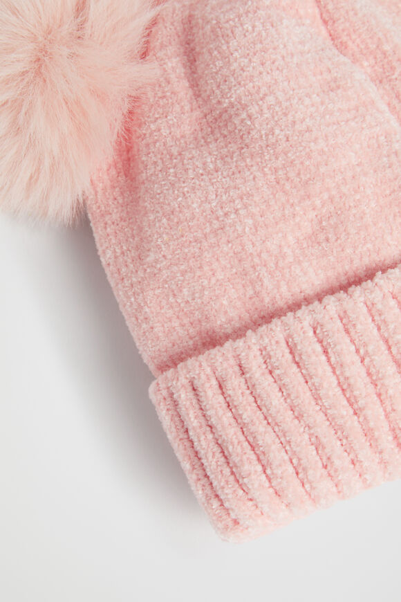 Chenille Initial Beanie  I  hi-res
