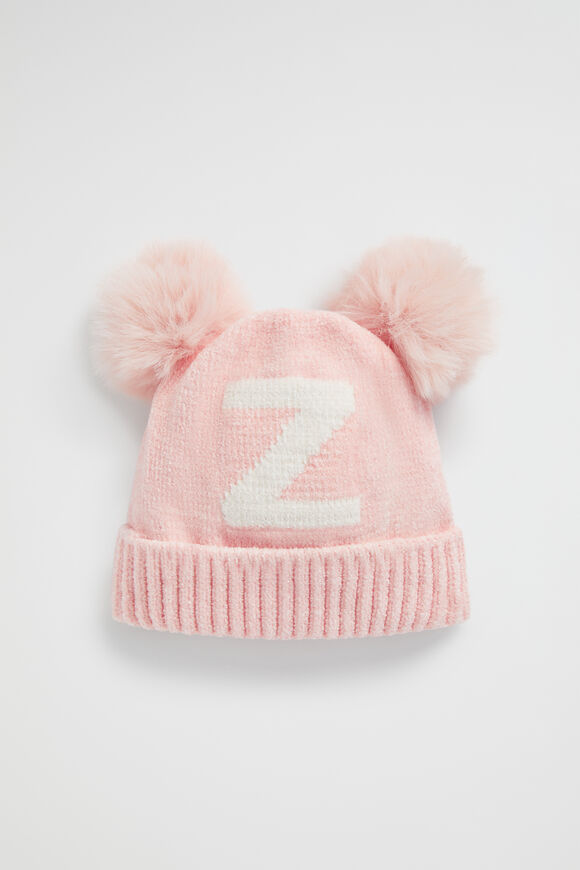 Chenille Initial Beanie  Z  hi-res