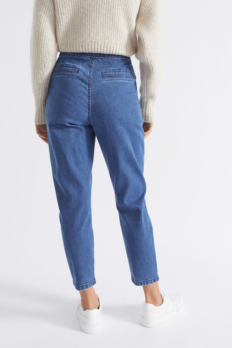 Tapered Leg Jean  Slate Blue Denim