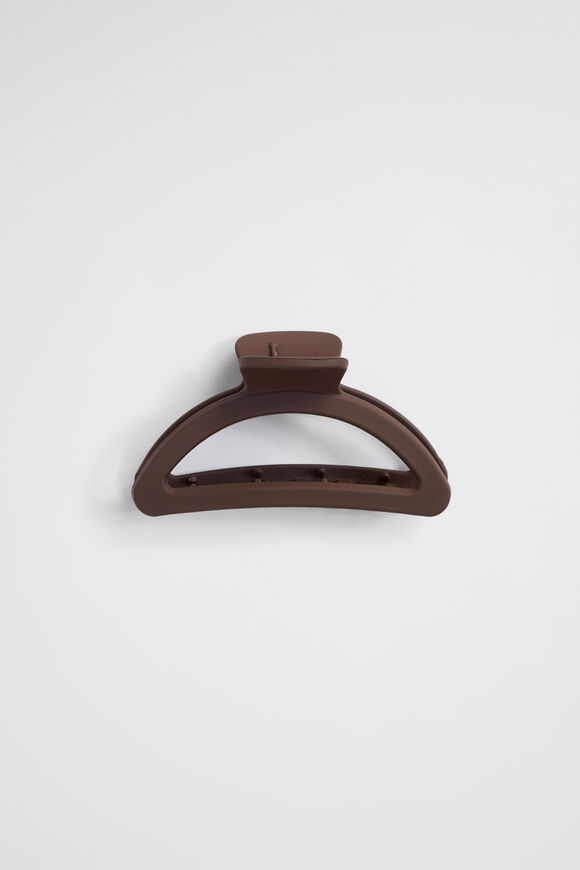 Crescent Hair Claw  Hot Chocolate  hi-res