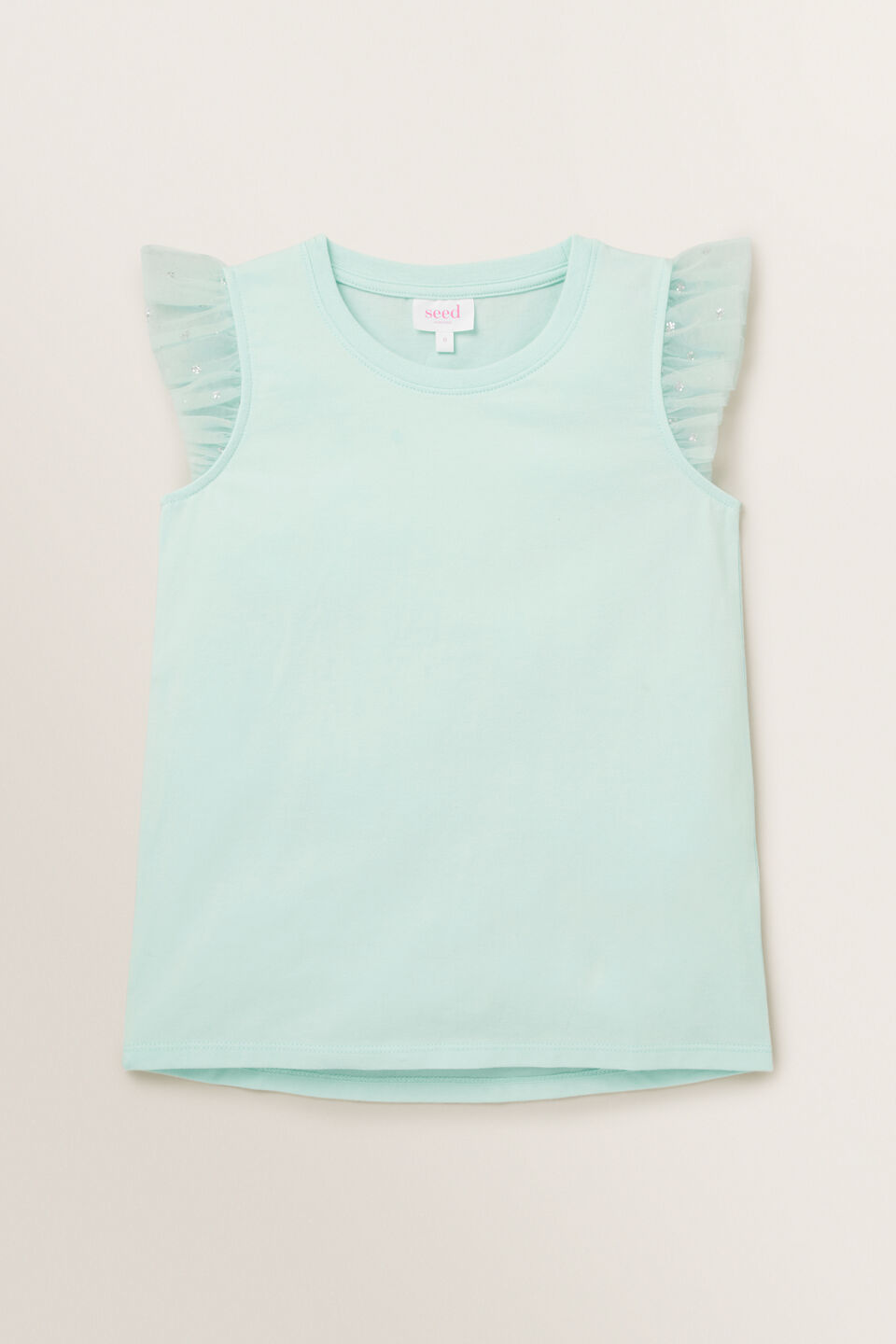 Tulle Trim Tee  
