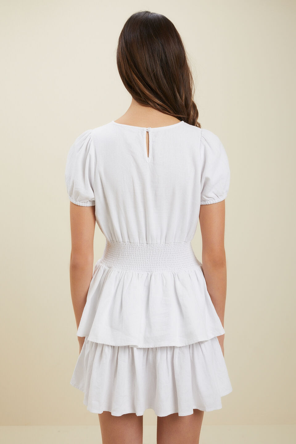 Linen Dress  White