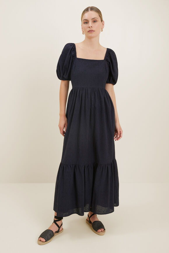 Broderie Maxi Dress  Deep Navy  hi-res