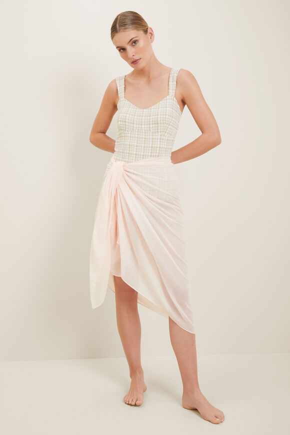 Cotton Sarong  Pale Blossom  hi-res
