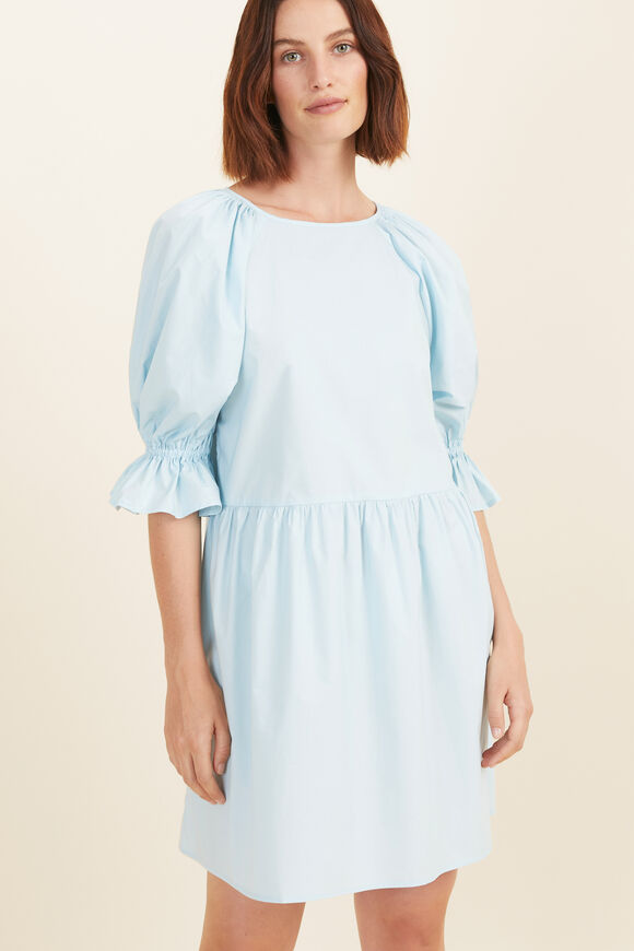 Poplin Smock Mini Dress  WINTERSKY  hi-res