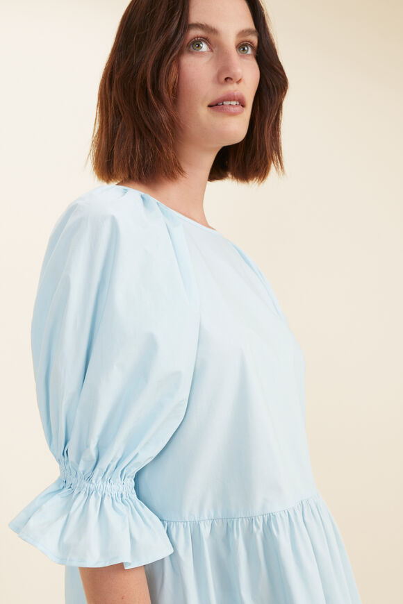 Poplin Smock Mini Dress  WINTERSKY  hi-res