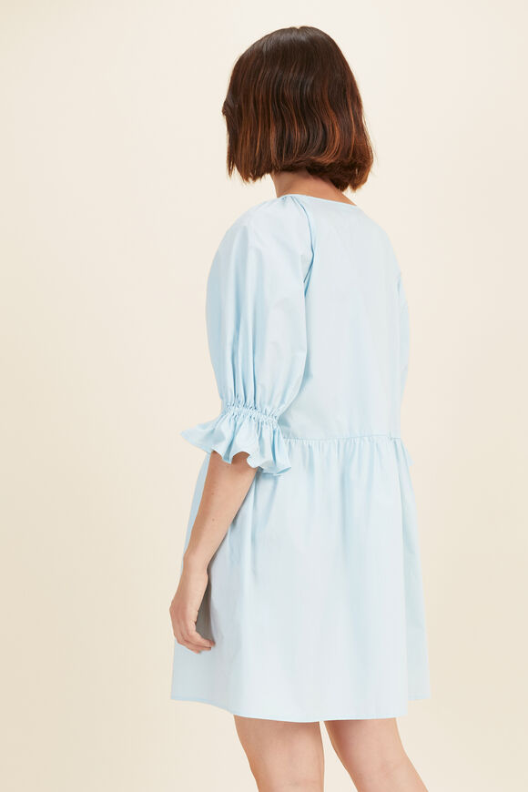 Poplin Smock Mini Dress  WINTERSKY  hi-res