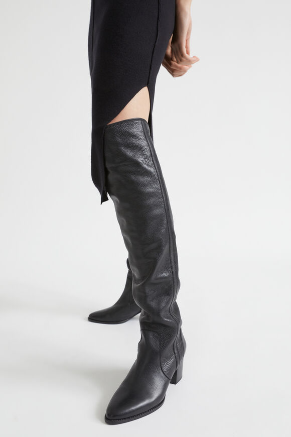 Knit Midi Dress  Black  hi-res