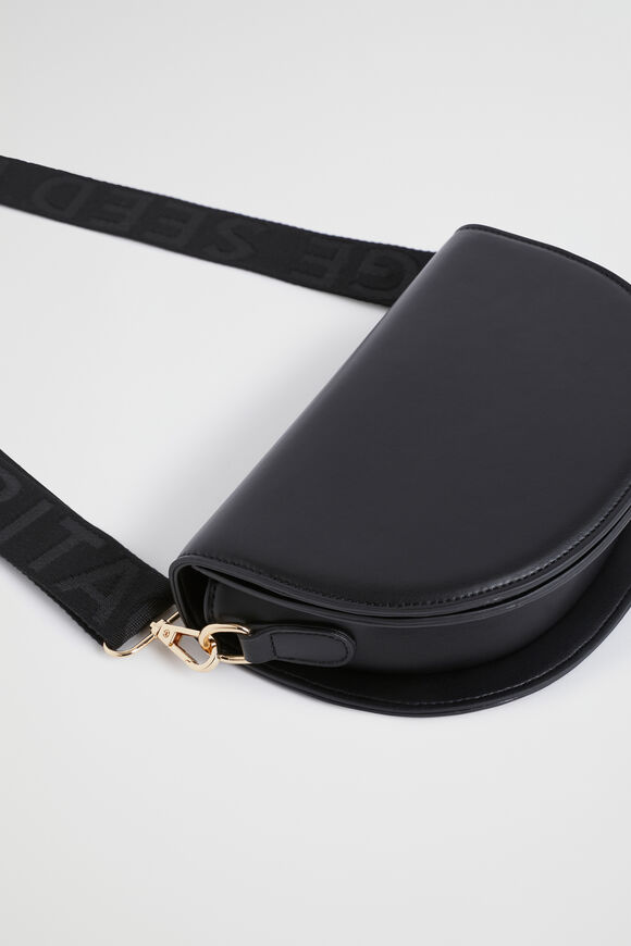 Logo Saddle Bag  Black  hi-res