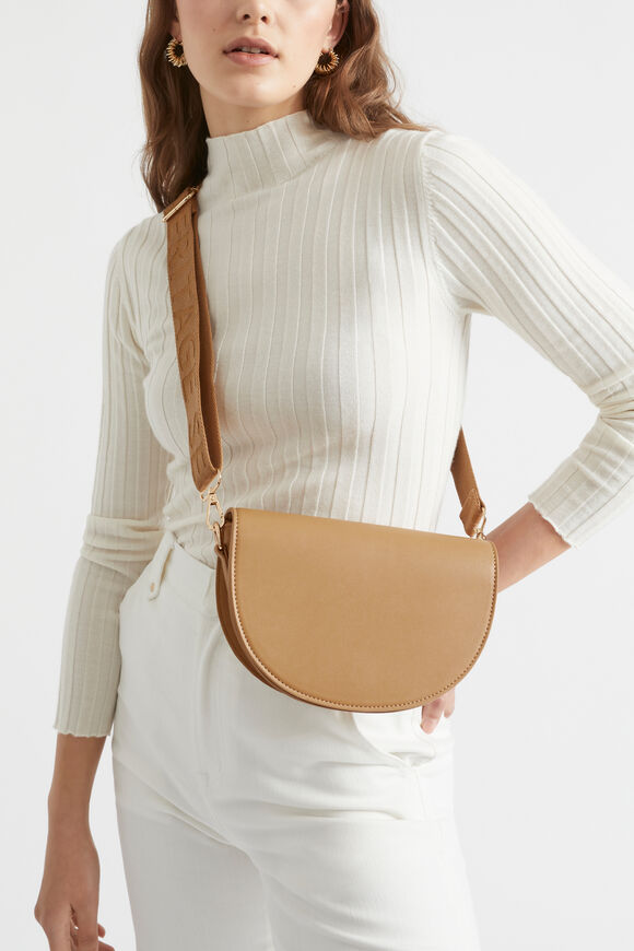 Logo Saddle Bag  Caramel  hi-res