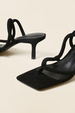 Monet Leather Heeled Sandal  Black Suede  hi-res