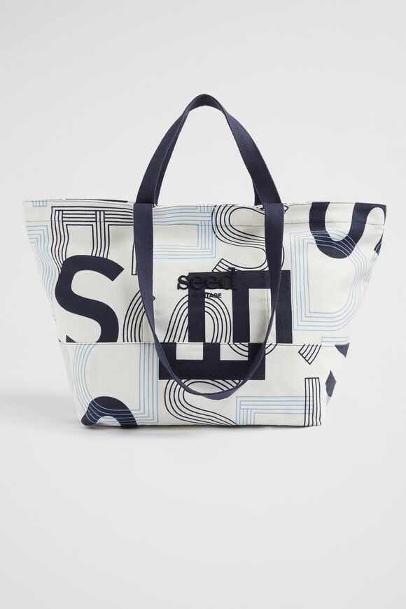 Seed Overnight Bag  Navy Logo  hi-res