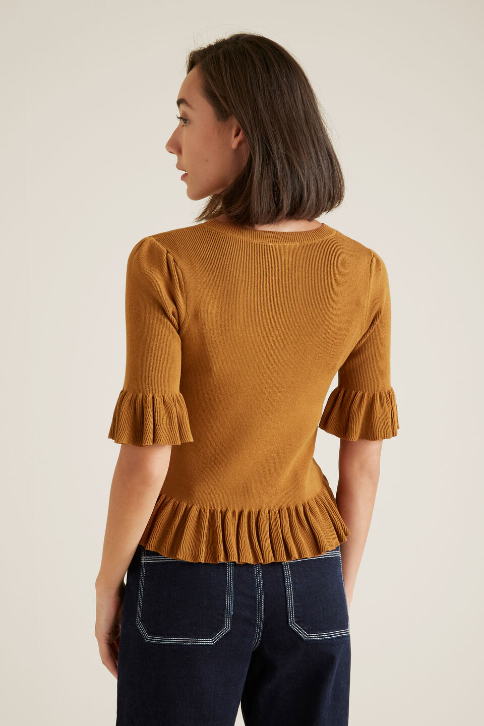 Frill Knit Top  