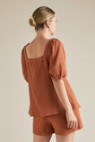 Cheesecloth Blouse  Moroccan Red  hi-res