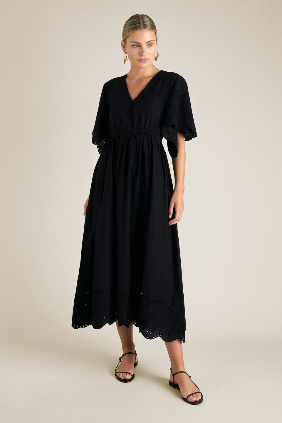 Embroidery Maxi Dress  