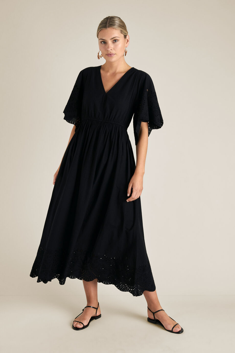 Embroidery Maxi Dress  