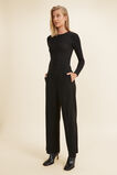 Core Rib Long Sleeve Top  Black  hi-res