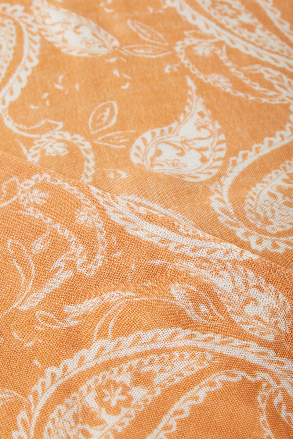 Paisley Print scarf  Dark Apricot