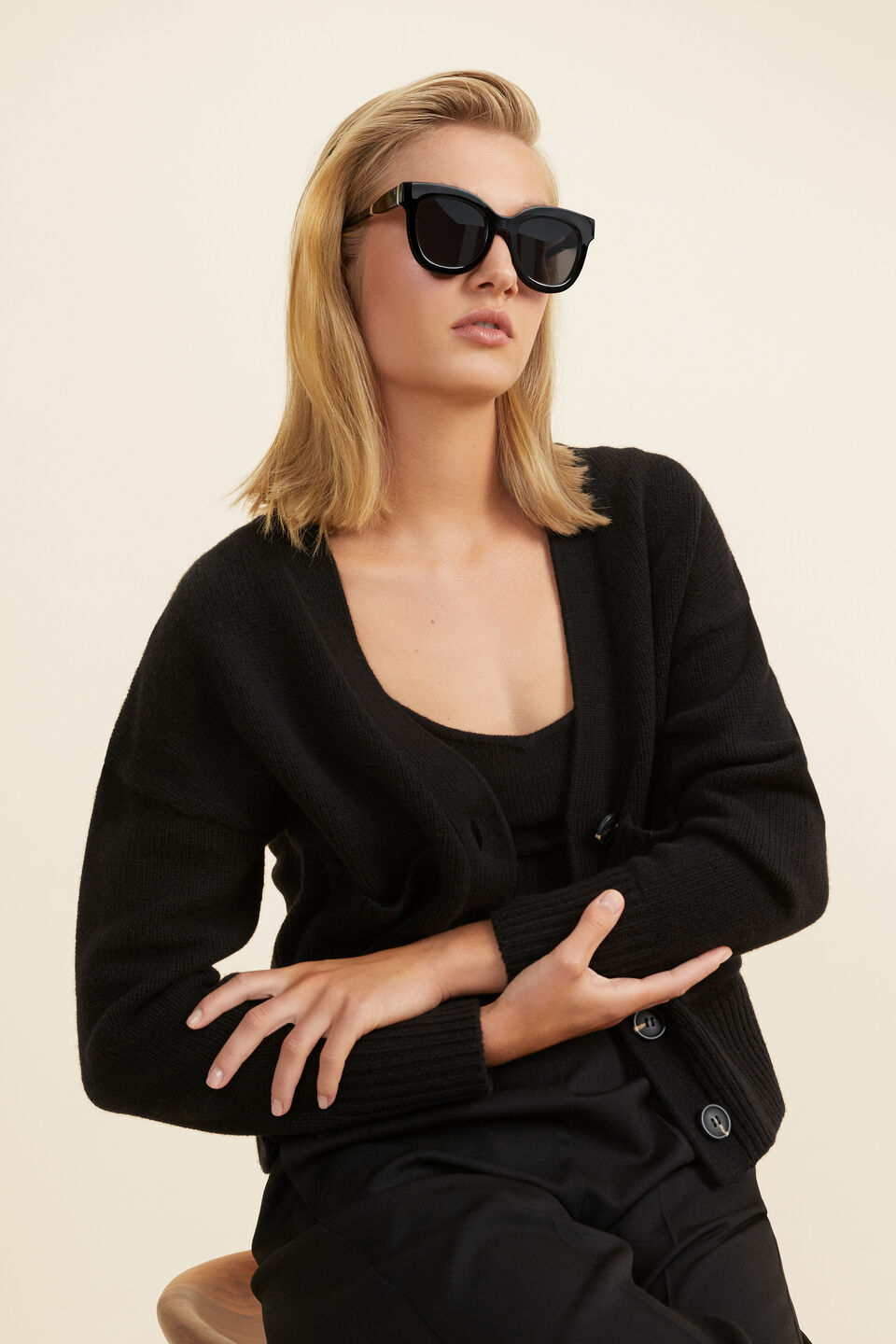 Dominique Sunglasses  Black