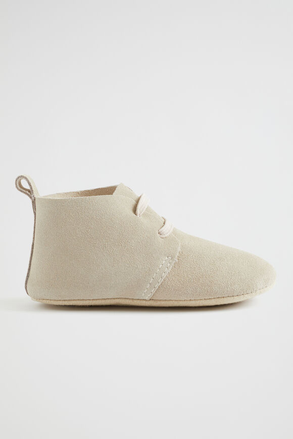 Suede Laceup Bootie Pre Walker  Neutral  hi-res