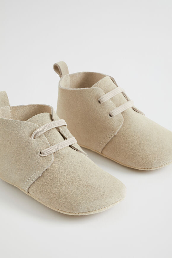 Suede Laceup Bootie Pre Walker  Neutral  hi-res