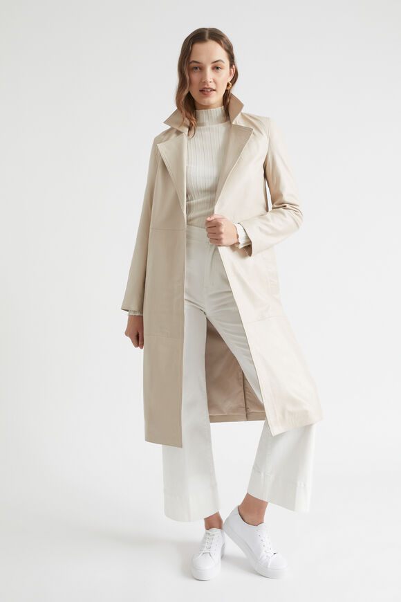 Wide Leg Denim Pant  Cloud Cream  hi-res