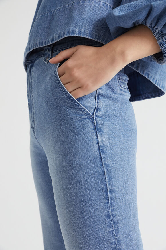 Wide Leg Denim Pant  Harmony Blue  hi-res