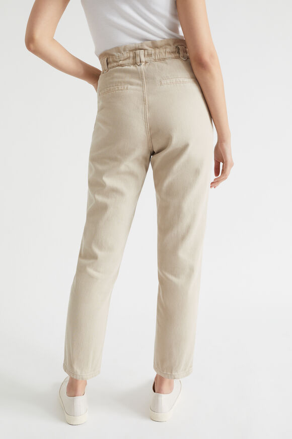 Paperbag Tapered Pocket Jean  Soft Mink  hi-res