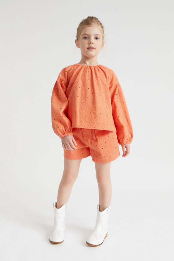 Cutwork Short  Tangerine  hi-res