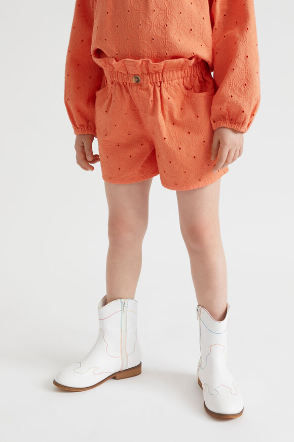 Cutwork Short  Tangerine  hi-res