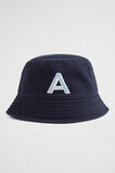 Initial Emb Bucket Hat  A  hi-res