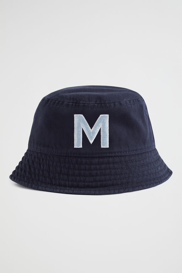 Initial Emb Bucket Hat  M  hi-res