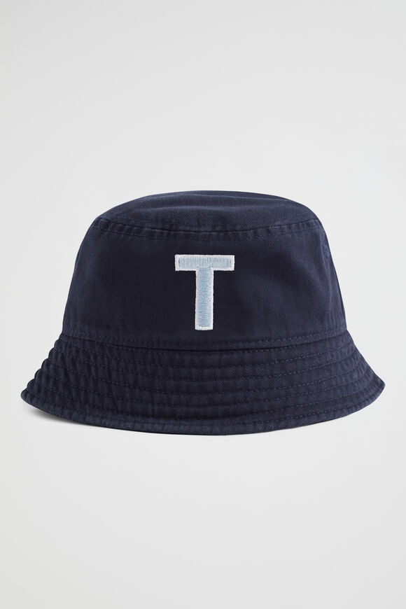 Initial Emb Bucket Hat  T  hi-res
