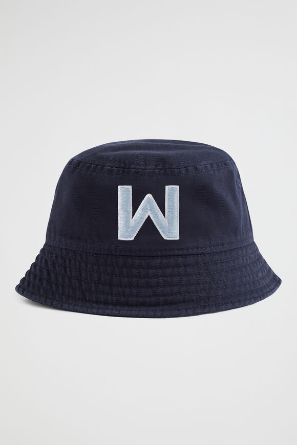 Initial Emb Bucket Hat  W  hi-res