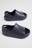 Rubber Moulded Slide with Strap  Navy  hi-res