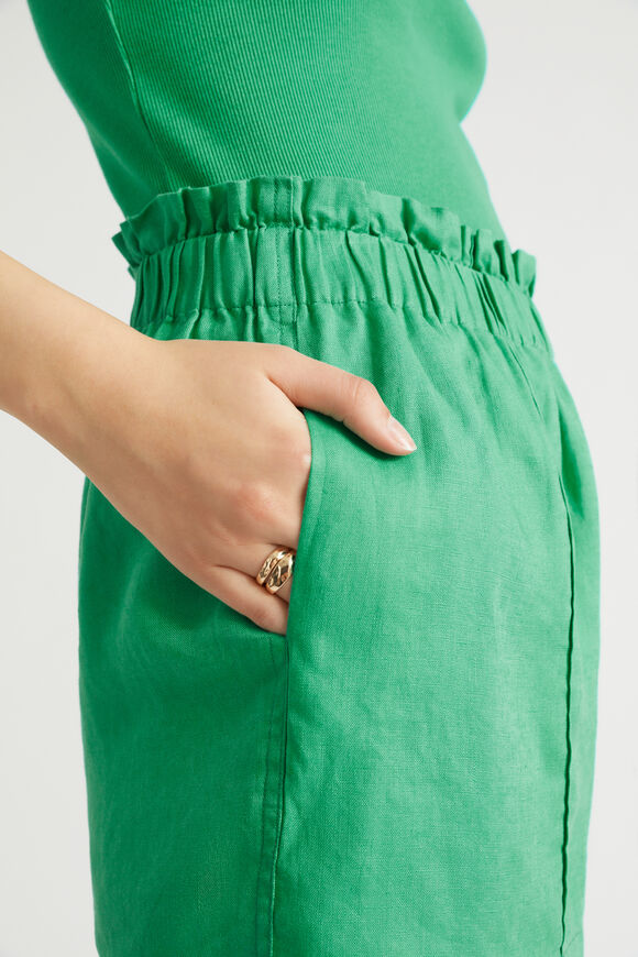 Core Linen Paperbag Short  Bright Mint  hi-res