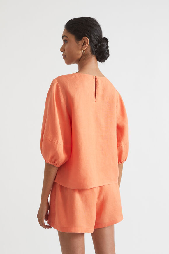 Core Linen Paperbag Short  Orange Spritz  hi-res