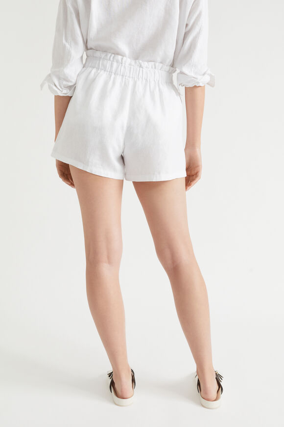 Core Linen Paperbag Short  Whisper White  hi-res