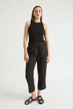 Core Linen Paperbag Pant  Black  hi-res