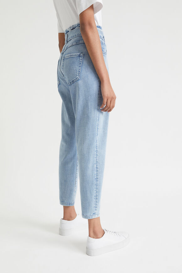 Belted Paperbag Jean  Sapphire Wash  hi-res