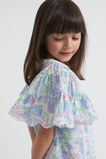 Cutwork Floral Dress  Baby Blue  hi-res
