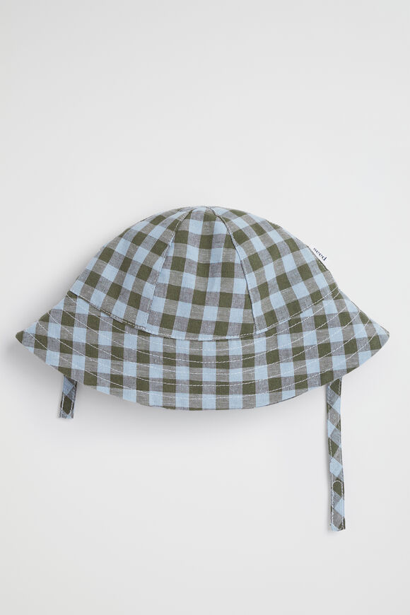 Check Sun Hat  Multi  hi-res