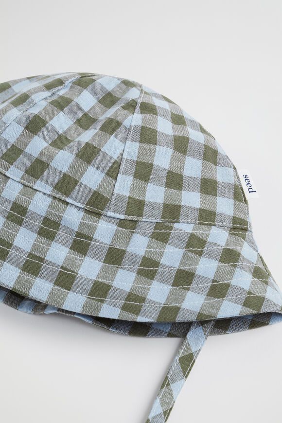 Check Sun Hat  Multi  hi-res