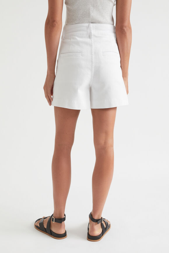 Denim Tailored Short  White  hi-res
