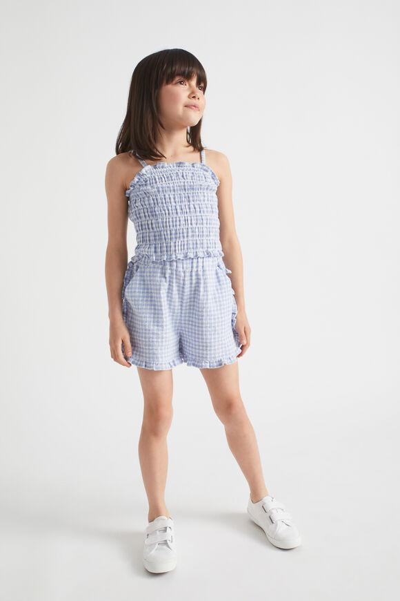 Frill Gingham Short  Blue Iris  hi-res