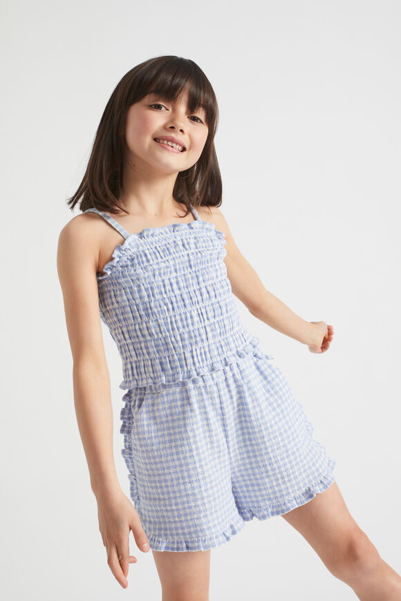 Frill Gingham Short  Blue Iris  hi-res