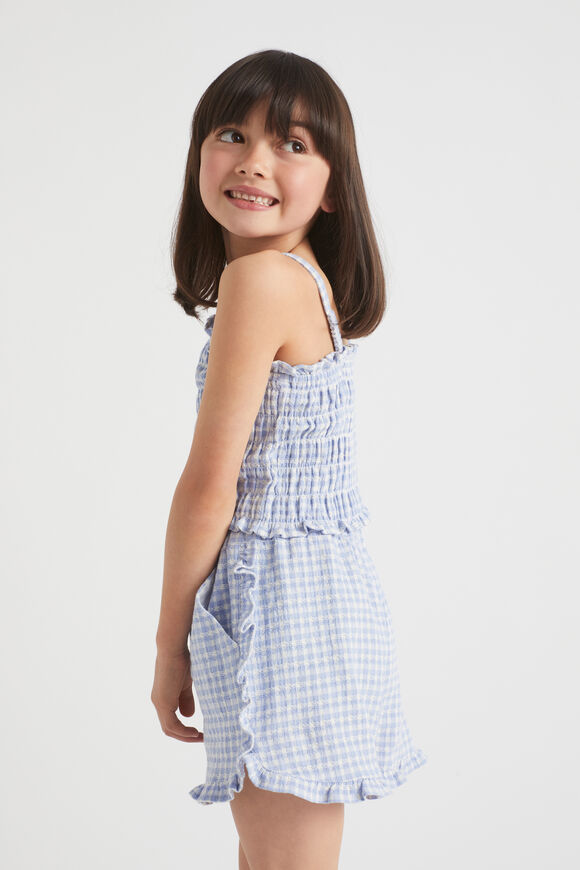 Frill Gingham Short  Blue Iris  hi-res