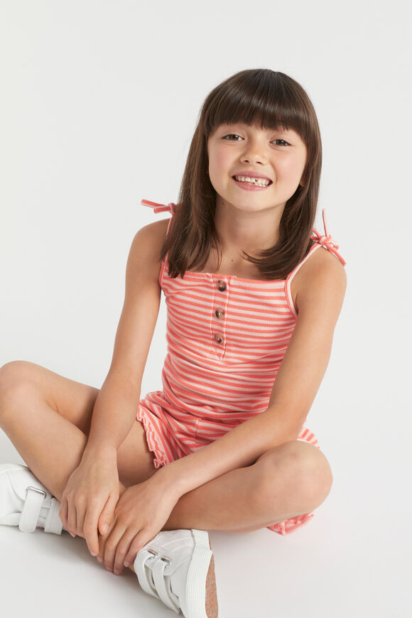 Stripe Playsuit  Watermelon  hi-res