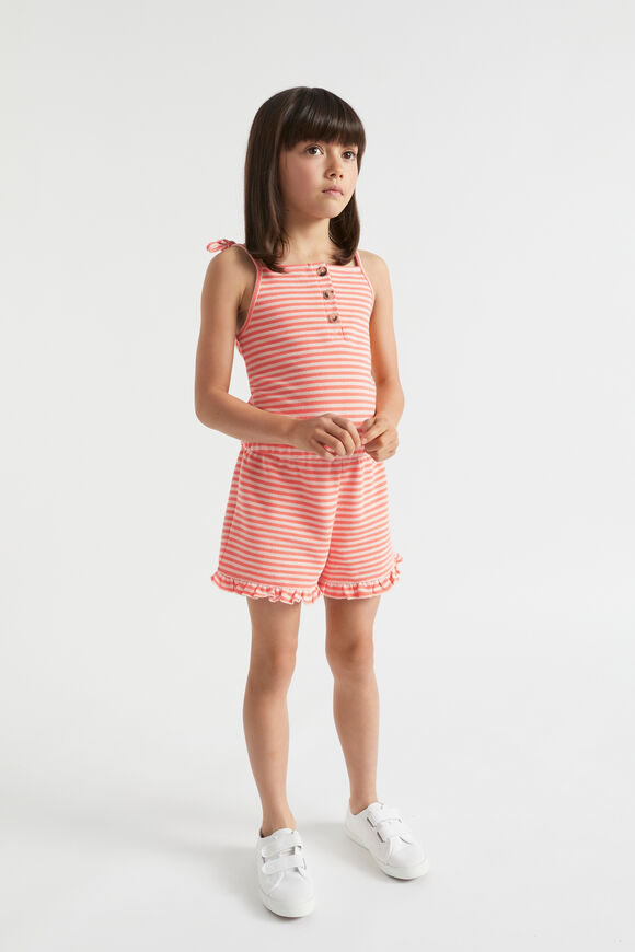 Stripe Playsuit  Watermelon  hi-res