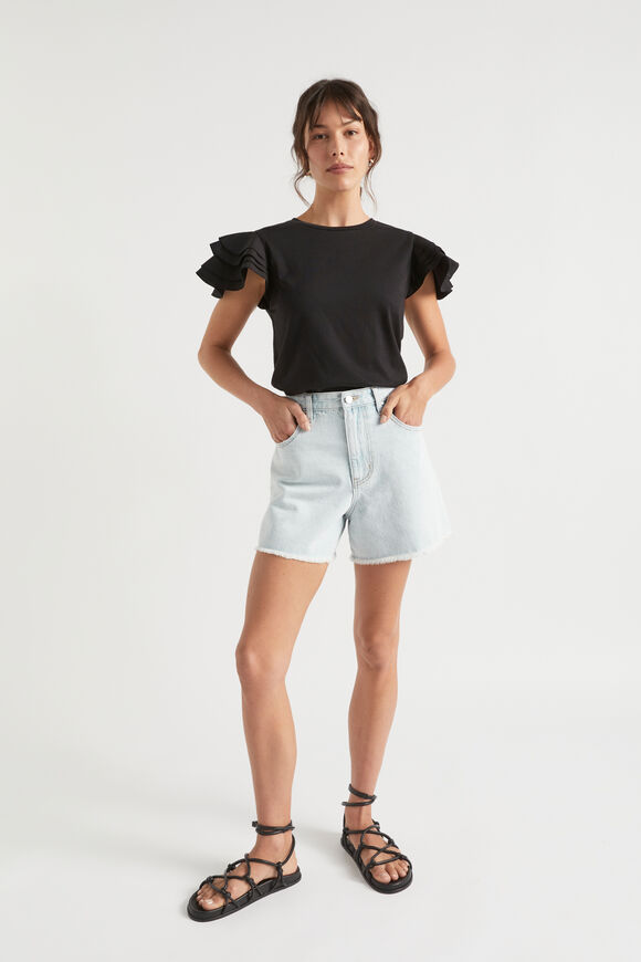 Denim Raw Hem Short  Arctic Wash  hi-res